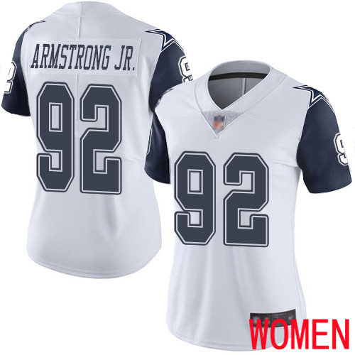 Women Dallas Cowboys Limited White Dorance Armstrong Jr. #92 Rush Vapor Untouchable NFL Jersey